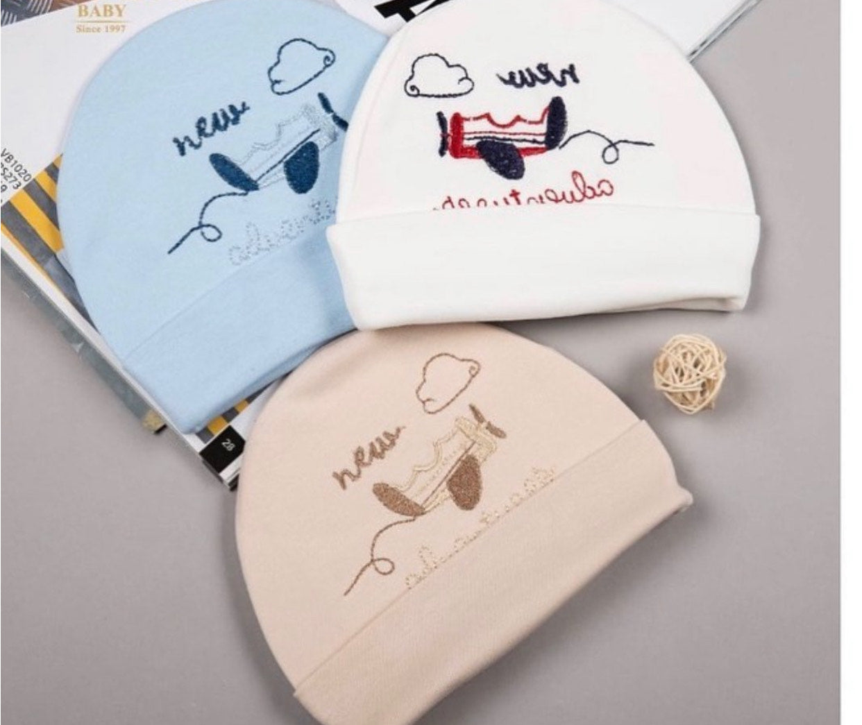 Aeroplane Embroidered Caps