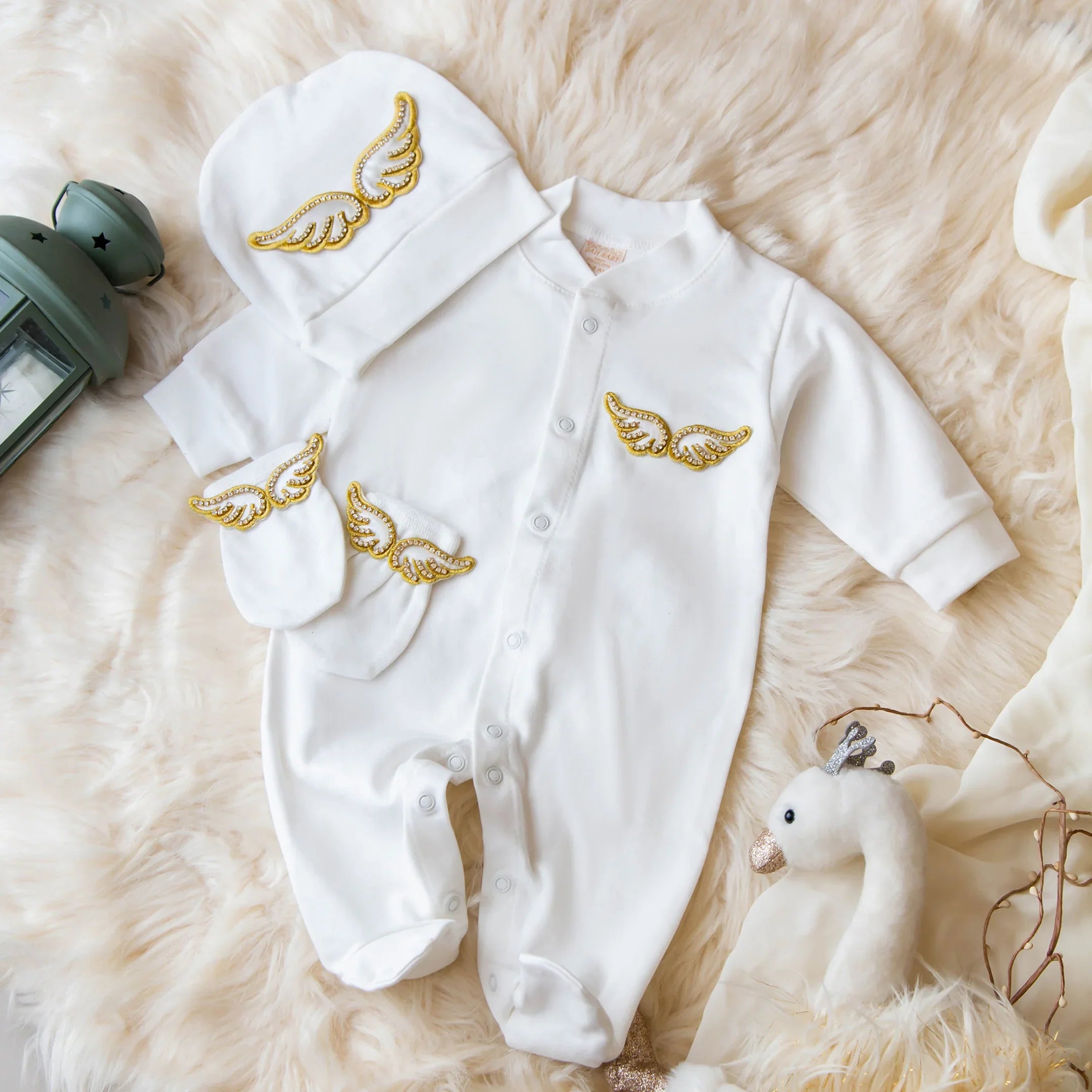 Golden Halo Wings Romper Summer