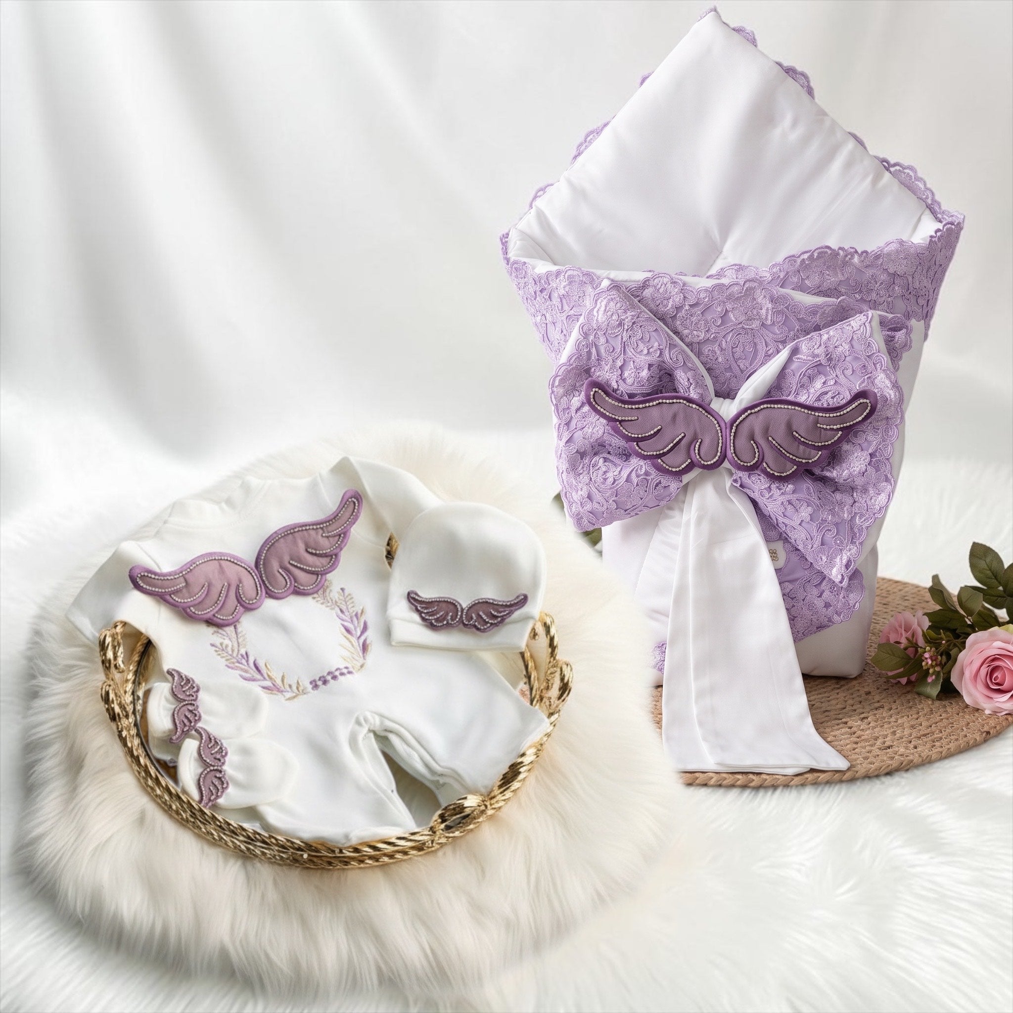 Lilac luxe wings set 